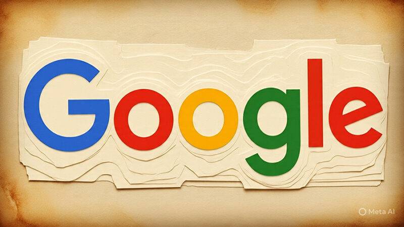 Penampakan logo Google. Foto: Meta AI 