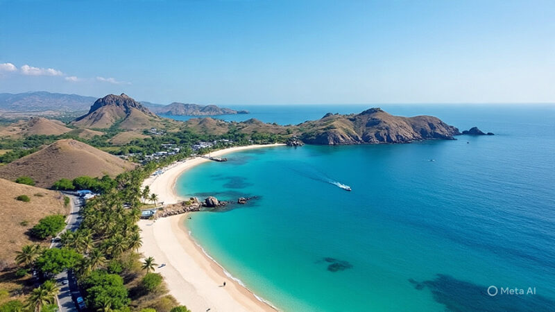 Penam[pakan salah satu tempat wisata di Labuan Bajo. Foto: Meta AI
