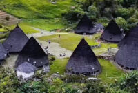 Penampakan Desa Wae Rebo, Nusa Tenggara Timur, salah satu desa terindah di Indonesia. Foto: tangkapan layar youtube TV Kuno
